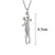 Couple Hugging Pendant Necklace
