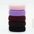 4Pcs Solid Color Elastic Rubber Band Hair Ties
