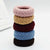 4Pcs Solid Color Elastic Rubber Band Hair Ties