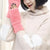 Soft Knitted Fingerless Mink Fur Winter Gloves