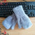 Soft Knitted Fingerless Mink Fur Winter Gloves