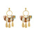 Handmade Geometric Pattern Polymer Clay Long Dangle Drop Fashion Statement Earrings