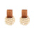 Tropical Vibe Handmade Rattan Wooden Statement Earring Collection