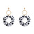 Sophisticated Polka Dots Black and White Statement Earring Collection