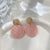 Pink Blush Handmade Polymer Clay Statement Earring Collection