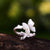 Adjustable Butterfly on Branch Sterling Silver Ring