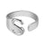 Adjustable Personalized A-Z Initial Letter Rings
