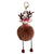 Adorable Christmas Reindeer Pompom Keychains