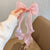 Adorable Kid's Fairy Lace Long Hair Bow Barrette Clips