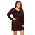 Angela - Deep V Long Sleeved and Sequined Plus Size Dress