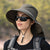 Outdoor and Travel Wide Brim Sun Visor Ponytail Cap Hats