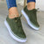 Flat and Comfy Sole Solid-Color Sneakers for Women