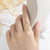 Artistic Irregular Geometric Hollow Ring