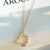 Bamboo Inspired Nature Lover Alphabet Necklace