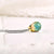 Beach Ocean Sea Necklace With Mermaid Teardrop Glass Pendant