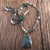 Beaded Crystal Water Drop Bohemian Necklace