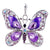 Beautiful Rhinestone Studded Butterfly Necklace