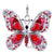 Beautiful Rhinestone Studded Butterfly Necklace