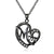 Bejeweled Heart Mom Necklace