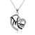 Bejeweled Heart Mom Necklace