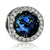 Blue Themed Rhinestone Charm Beads