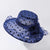 Chic Flower-Detailed Polka Dot Chiffon Covered Summer Hats