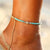 Bohemian Style with Colorful Rhinestone Beads Anklet