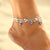 Bohemian Style with Colorful Rhinestone Beads Anklet