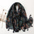 Boho Chic Large Wrap Shawl Scarves with Pom-Pom Fringe Tassels
