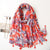 Boho Chic Large Wrap Shawl Scarves with Pom-Pom Fringe Tassels
