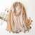 Boho Chic Large Wrap Shawl Scarves with Pom-Pom Fringe Tassels