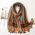 Boho Chic Large Wrap Shawl Scarves with Pom-Pom Fringe Tassels