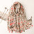 Boho Chic Large Wrap Shawl Scarves with Pom-Pom Fringe Tassels