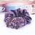 Bright-Colored Elastic Beaded Lace Flower Ponytail Hair Ties