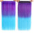 Bright-Colored Long and Straight Clip-In Ombre Hair Wigs Extension
