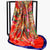 Bright Colored Soft and Silky Floral Shawl Scarf Collection