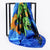 Bright Colored Soft and Silky Floral Shawl Scarf Collection