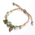 Bright-colored Handmade Flower Leaf Charm Beaded Bracelets