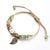 Bright-colored Handmade Flower Leaf Charm Beaded Bracelets