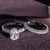 Brilliant Set of Cubic Zirconia Bejeweled Rings
