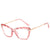 Butterfly Style Fashion Eyeglasses With Clear Plastic Frame