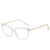 Butterfly Style Fashion Eyeglasses With Clear Plastic Frame