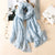 Sheer Summer Flower Embroidered Spring Wrap Scarves