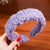 Candy-Colored Wide-Brimmed Padded Faux Fur Winter Plush Headbands