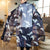 Casual Dragon Pattern Open Front Kimono