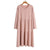 Casual Solid Color Loose Knitted Pullover Long Sleeve Dresses