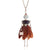 Charming Dolls With Rhinestone and Colorful Feathers Fashionista Long Necklace