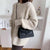 Chic Fashion Upscale Rivet and Chain Patterned Vegan Leather Crossbody Bags