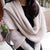 Chic Winter Scarf With Sleeves