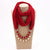 Chic and Classy Chiffon Scarf with Necklace